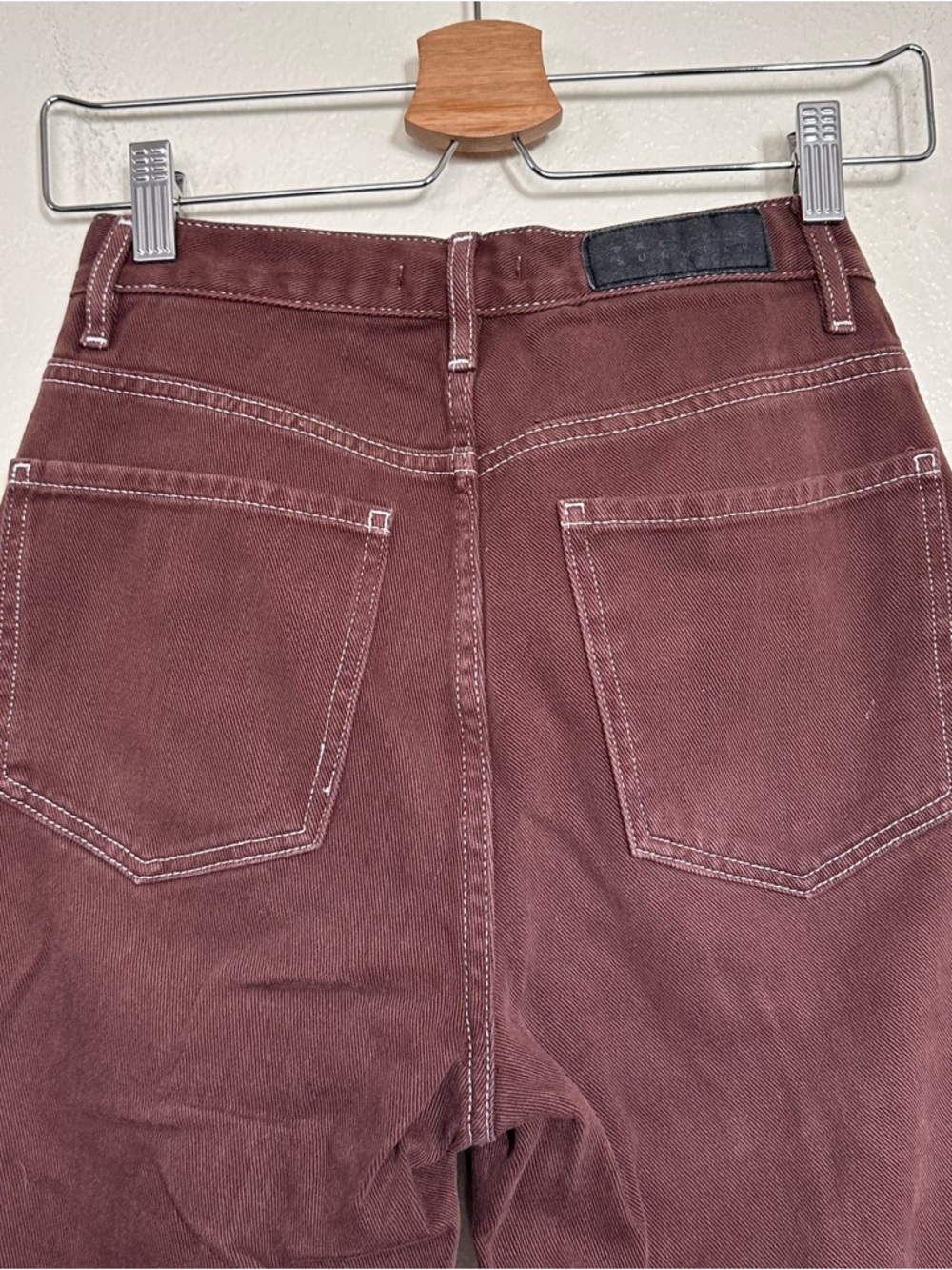 Pacsun Brown Dad Jeans Straight Leg Size 25 - Picture 8 of 9